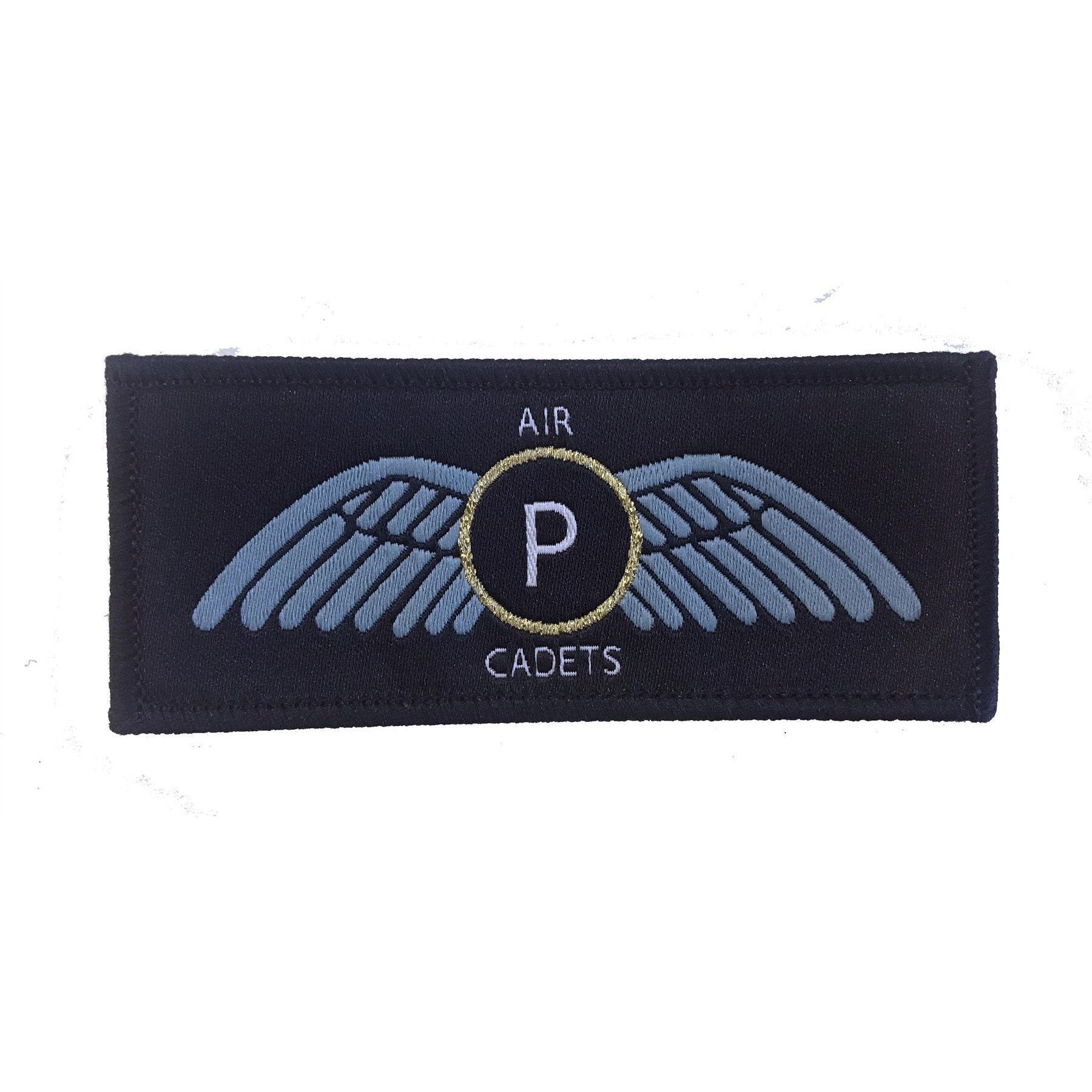 Air Cadets Pilot Scholarship ACPS - Gold Wings - Merrow Border - Paper Backing | Cadet Kit Shop |
