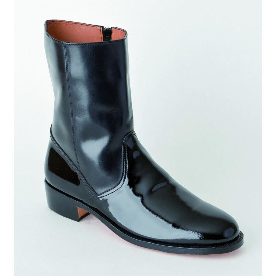 Black Half Wellington Boot - Spur Boxed | Ammo & Company | Parade Footwear