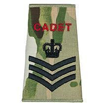 Cadet Rank Slide in Multicam MTP | Cadet Kit Shop | Embroidered Badges