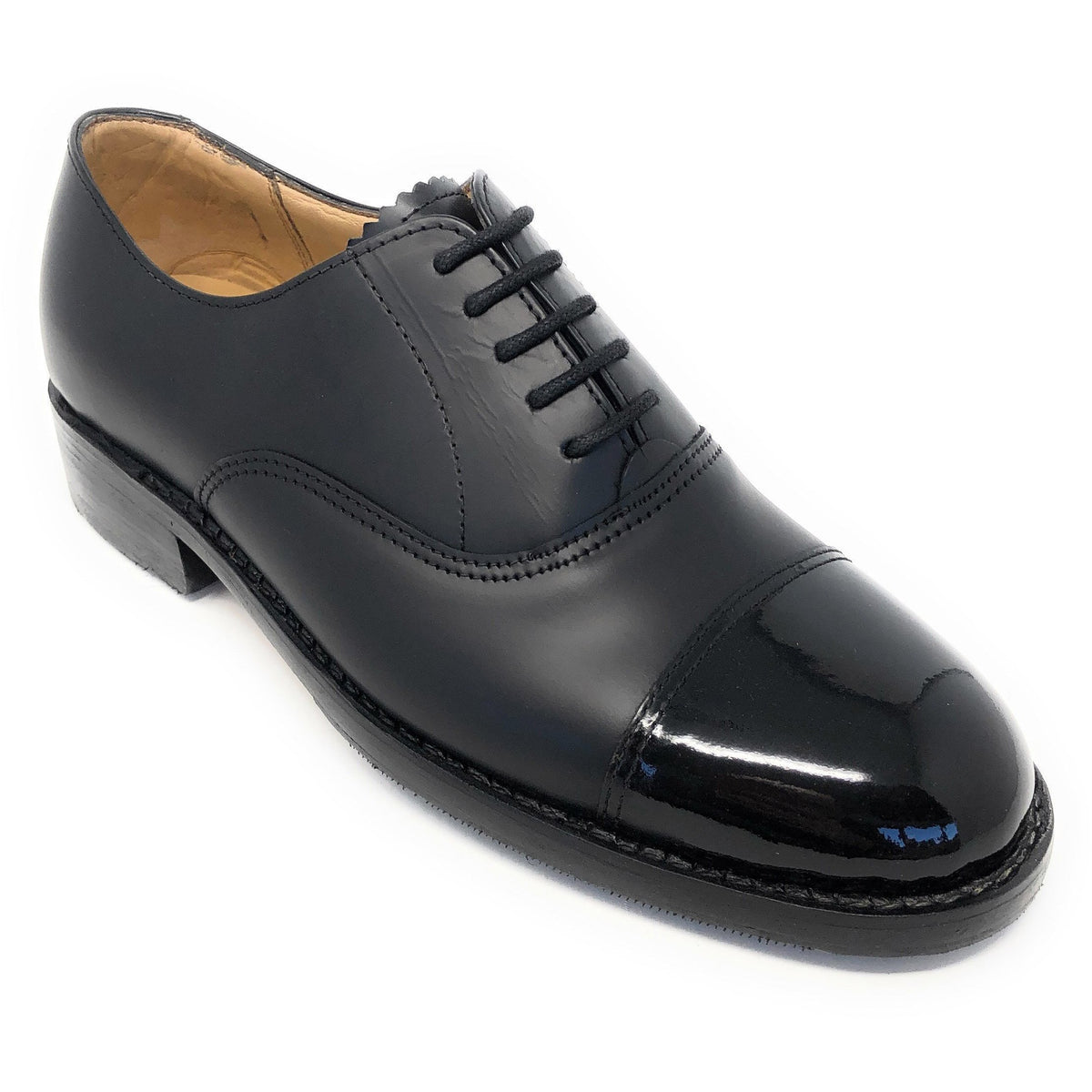 Oxford Shoe with Patent Toe Cap Patent Oxford Shoes – Cadet Kit Shop