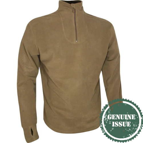 Olive Green- British Forces Cold Weather Fleece Thermal Undershirt - S ...