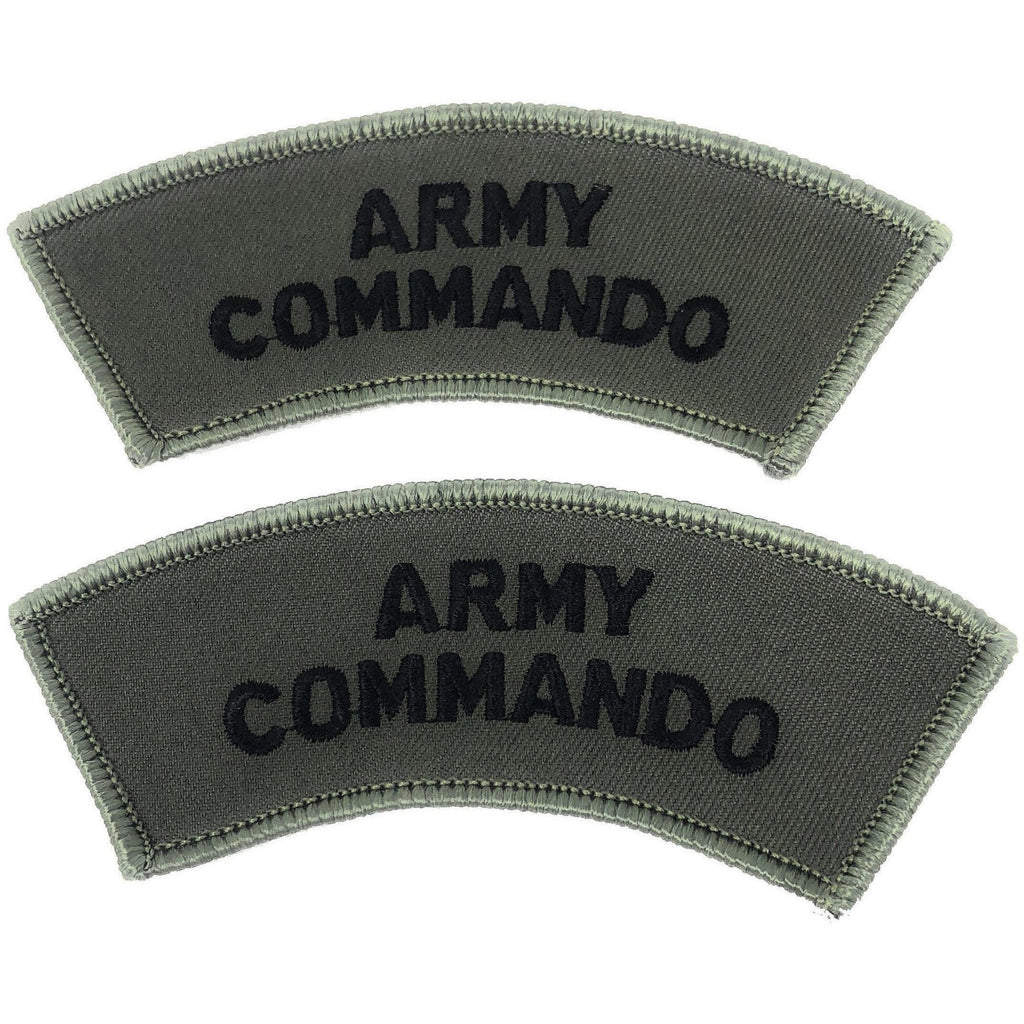 Army Commando Shoulder Title -Black on Olive | Official Cadet Kit Shop | TRF