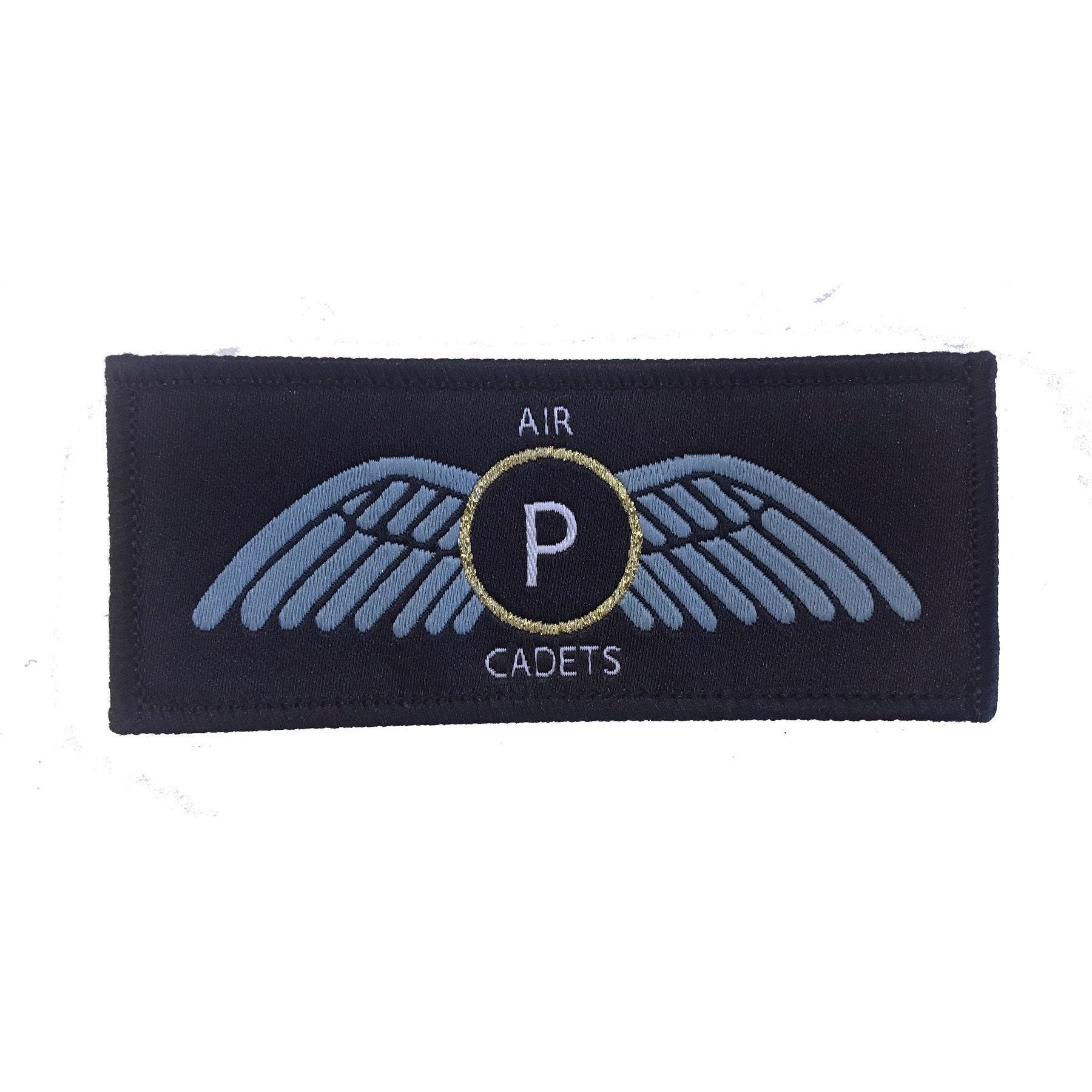 Air Cadets Pilot Scholarship ACPS - Gold Wings - Merrow Border - Paper Backing | Cadet Kit Shop | 