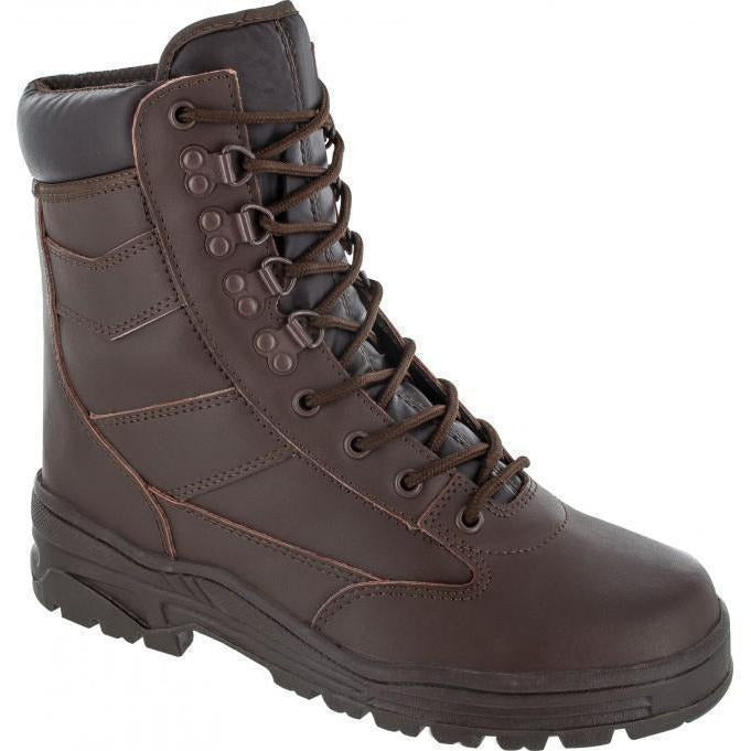Brown Full Leather Patrol Boots in Sizes 6 to 13 | Cadet Kit Shop | Combat Boots
