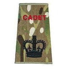 Cadet Rank Slide in Multicam MTP | Cadet Kit Shop | Embroidered Badges