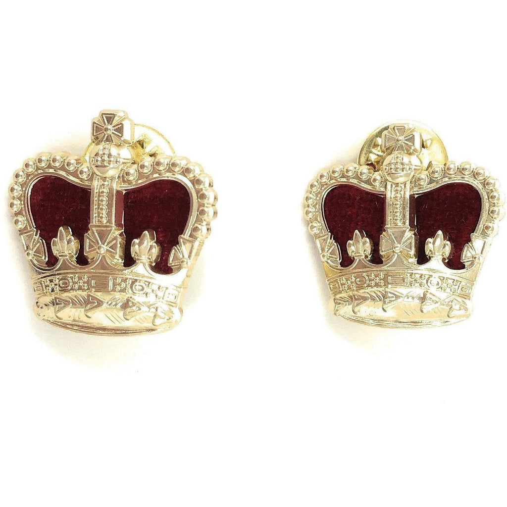 3/4" Crown with Velvet | Ammo & Company | Metal Badges of Rank & Appointment