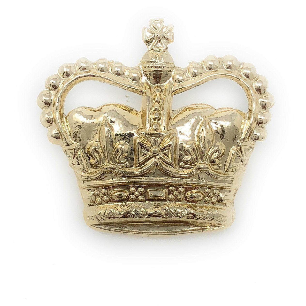 Eversleigh Crowns 3/4" - Anodised Gilt - Spike & Clutch Fitting | Official Cadet Kit Shop | Metal Badges of Rank & Appointment
