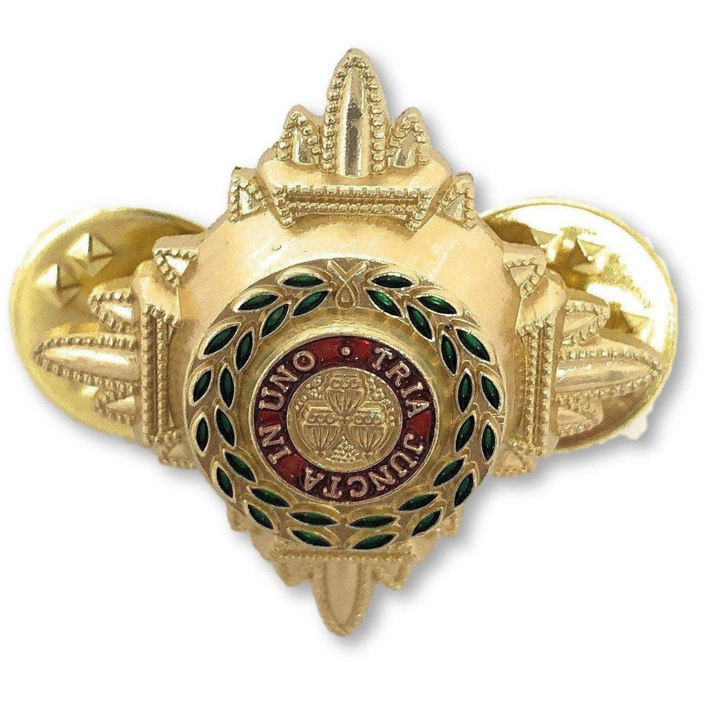 3/4" Gold And Enamelled Pips | Ammo & Company | Metal Badges of Rank & Appointment