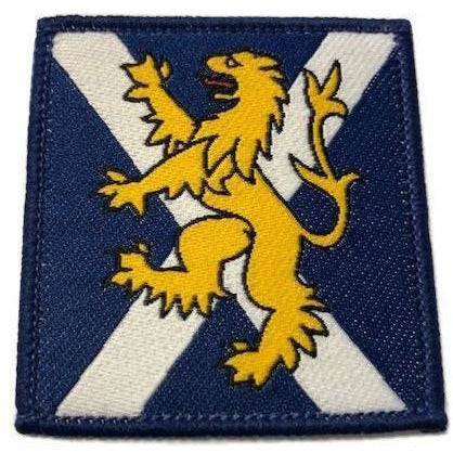 Ammo & Company TRF - Scot Reg - Gold Lion on blue Scot Flag - 50 x 55mm