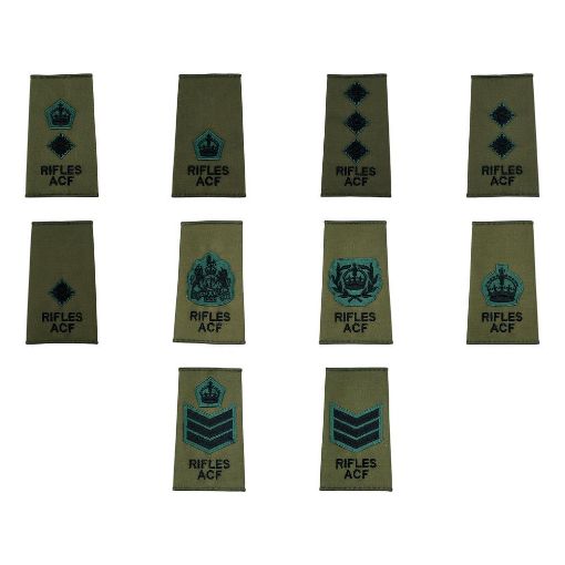 Picture of The Rifles ACF Rank Slides - Olive
