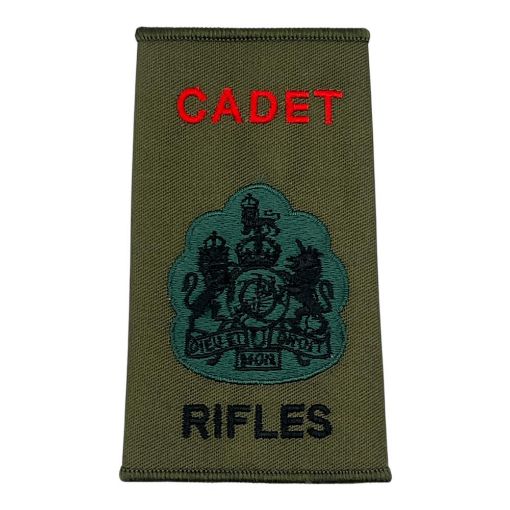 Picture of R/Slide - Rifles - Cadet - Olive  WO1 - Tudor Crown