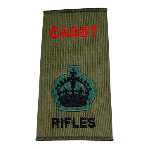 Picture of R/Slide - Rifles - Cadet - Olive  WO2 - Tudor Crown