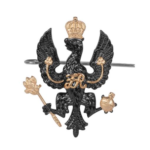 Picture of The King's Royal Hussars Cap Badge - Black - Shank & Pin Fitting
