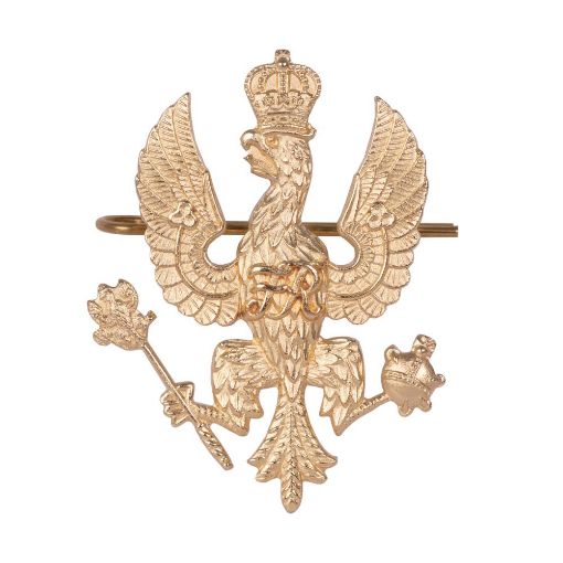 Picture of The King's Royal Hussars Cap Badge - Brass - Shank & Pin Fitting