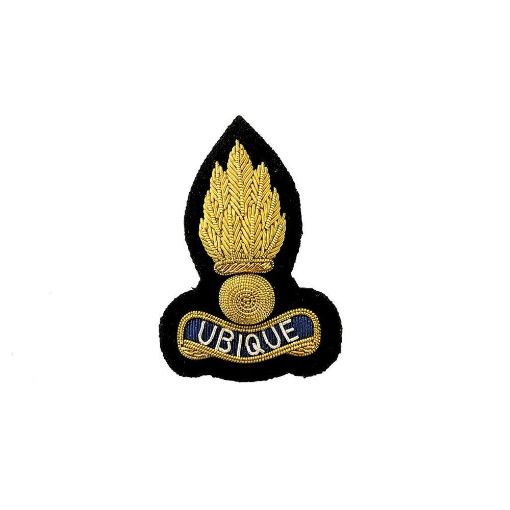 Picture of Royal Engineers Beret Badge - Bullion Wire Grenade on Comm Green