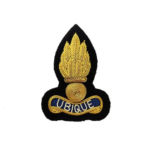 Picture of Royal Engineers Beret Badge - Bullion Wire Grenade on Navy