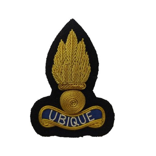 Picture of Beret Badge - Royal Engineers - B/W Grenade on Navy