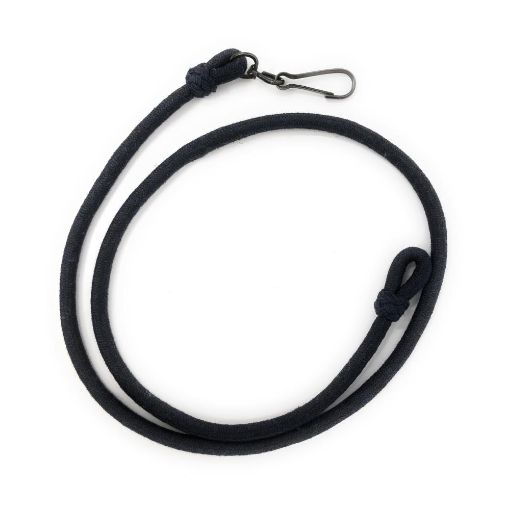Picture of PWRR Blue Lanyard - 2 Loops & Turks Head - with Nickel Clip - Male