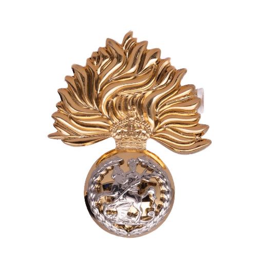 Picture of The Fusiliers Cap Badge - Brass & Nickle Silver - Tudor Crown