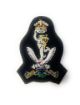 Picture of Beret Badge - Officers - Queen's Gurkha Signals - Navy Backing - Tudor Crown