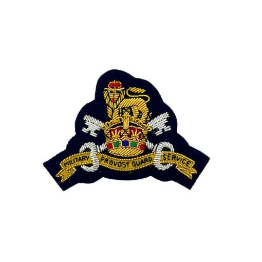 Picture of MPGS Beret Badge - Bullion Wire on Navy - Tudor Crown