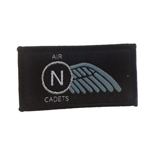 Picture of Air Cadets Pilot Navigation Training Scheme ACPNTS - Silver Wing Badge - Merrow Border - Paper Backing