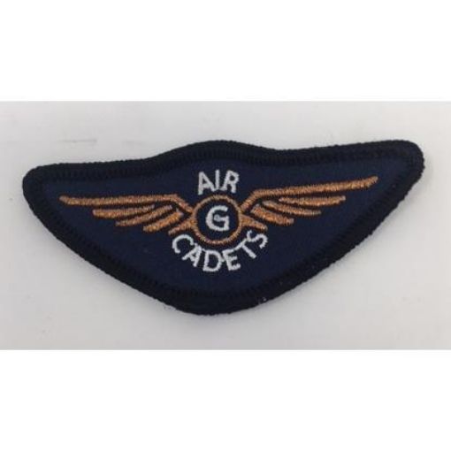 Picture of Air Cadet Bronze ATP Gilding Wings Badge - Bronze Wings - Merrow Border - Paper Backing