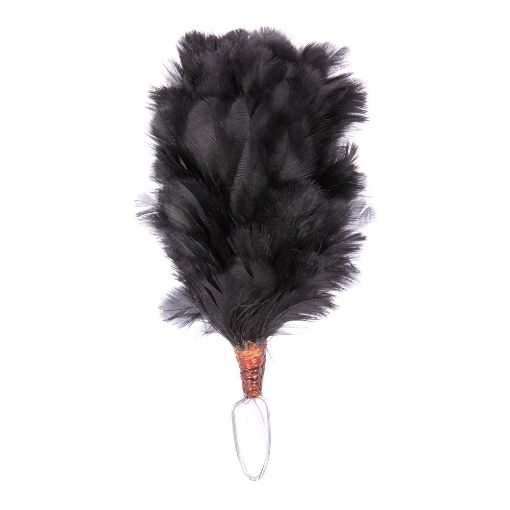 Picture of Feather Hackle - Black - 6 & 7 Scots (Regimental Hackle)