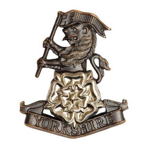Picture of Beret/Cap Badge Yorkshire Regiment - Bronze - V - hook