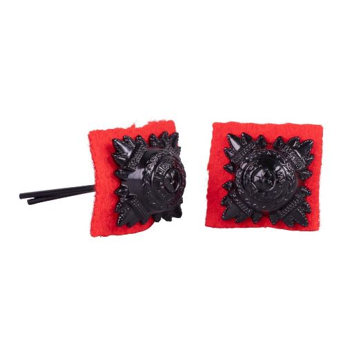 Picture of Rank Stars - Black - No1 Dress 5/8" - Red Felt Backing