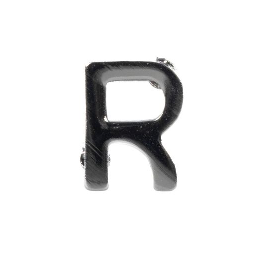 Picture of Letter R (Retired OFFICERS ) - Spike & Clutch Fitting - Black - Pair