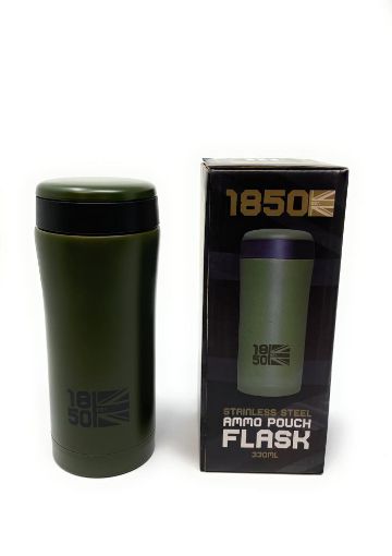 Picture of 1850 Ammo Pouch Flask - 330ml - Olive Green