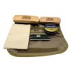 Picture of 1850 - Boot Care Kit - Black Polish - Polishing Cloth - Brushes x 2 - Trouser Twists x 2