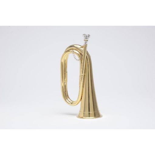 Picture of Bb Viscount Bugle - Tunable with 5C Silver Plate Mouthpiece - Polished Brass with Carry Case 