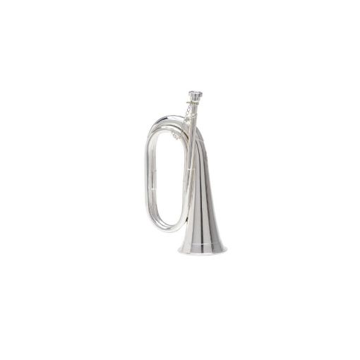 Picture of Bb Westminster Bugle - Silver Plate - with 5C Mouthpiece & Case
