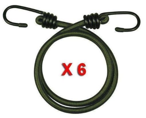 Picture of 1850-30 Inch (76cm) Military Bungee with Hooks (Pack of 6)