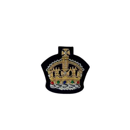 Picture of Mess Dress Crown - Warrant Officer Class 2 - Gold on Navy Ground - Tudor Crown