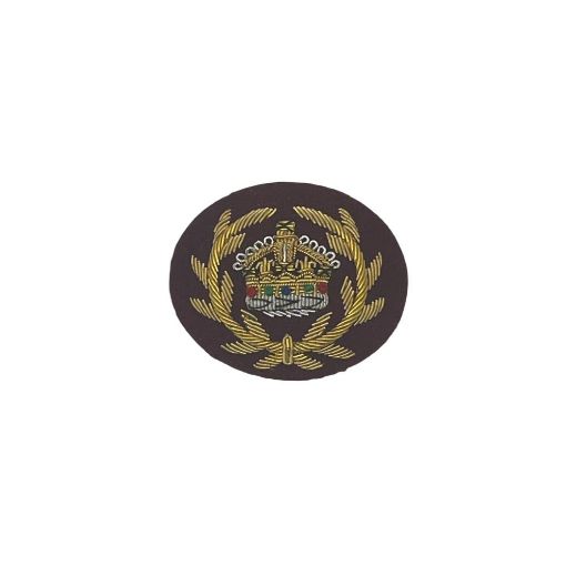 Picture of Mess Dress Crown - Regimental Quartermaster Sergeant - Crimson 308 Backing - Tudor Crown