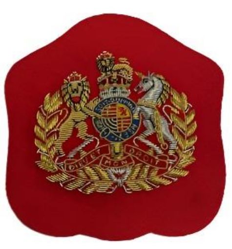 Picture of Mess Dress - Senior Warrant Officer worn by Corps RSM & Command SM - Gold on Scarlet - Tudor Crown