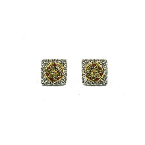 Picture of Embroidered Rank Stars - Gold & Silver - 3/8 inch - Pair