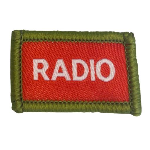 Picture of ACF/CCF 3 Star - Radio Badge - White on Red - Green Overlock.