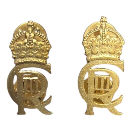 Picture of CIIIR - Large Gold Royal Cypher & Crown - H3., W1. - Spike & Clutch