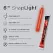 Picture of 12 Hour 6” SnapLight (15cm) Red lightstick (Cyalume® Branded)