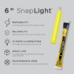 Picture of 12 Hour 6” SnapLight (15cm) Yellow lightstick (Cyalume® Branded)