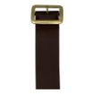 Picture of 2" Colour Belt- Brown Leather- Adjustable Buckle- Brass Fittings-Left Hip