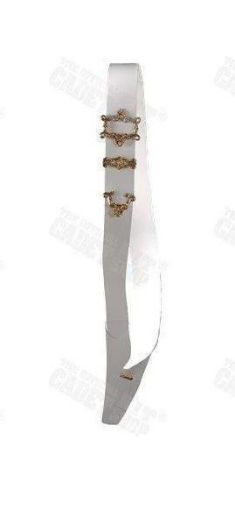 Picture of Colourbelt MoD - 3" Gloss White PVC w. Gilt Fittings