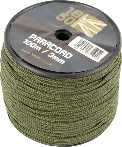 Picture of 1850 - 100m Paracord Reel - Olive Green - 3mm diameter