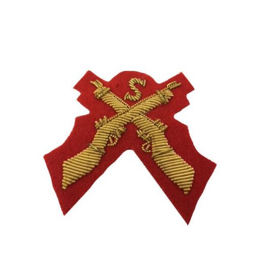 Picture of Mess Dress - Qualification Badge - Sniper (X Rifles & S) - Gold on Scarlet