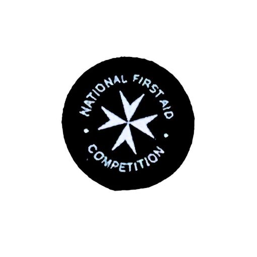 Picture of First Aid National Participation Badge - Black - 30mm - Pack of 10