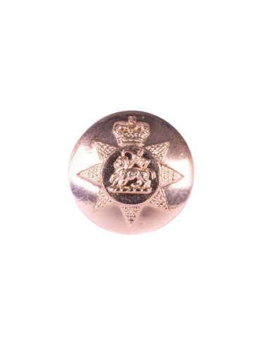 Picture of The PWRR Tunic Button (Queen's Regiment) - Gold Anodised - 30L